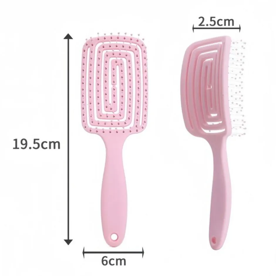 TBC Ontklittende Haarborstel Wet & Dry Hollow Brush< Haarborstels