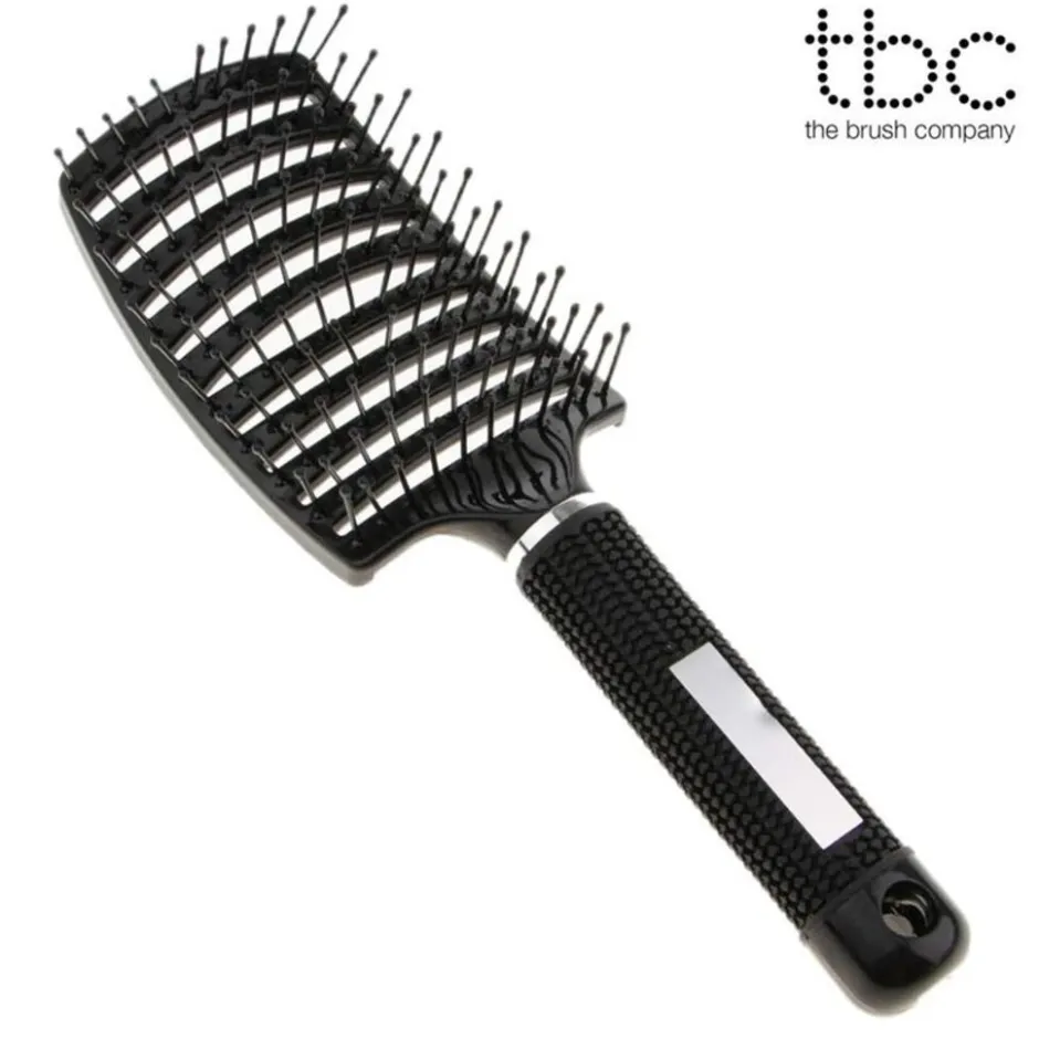 TBC Ontklittende Haarborstel, Vented Flex Curve< Haarborstels