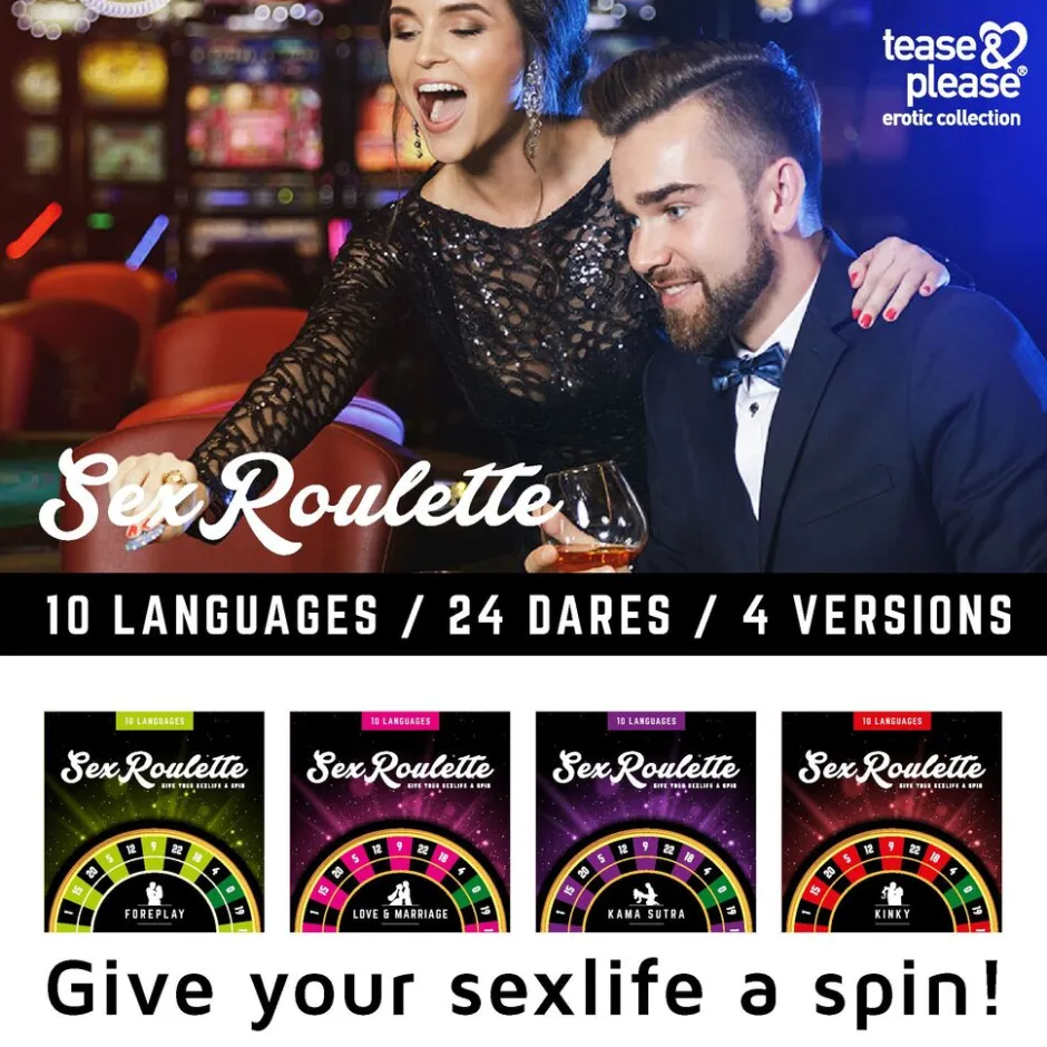 Tease & Please Tease & Plaease Sex Roulette Kamasutra Spel voor Koppels< Erotische Spellen