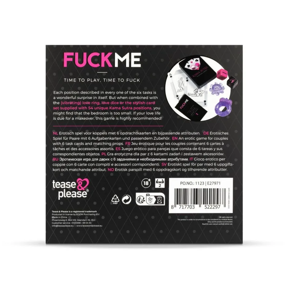 Tease & Please Fuck Me Spel voor Koppels< Erotische Spellen