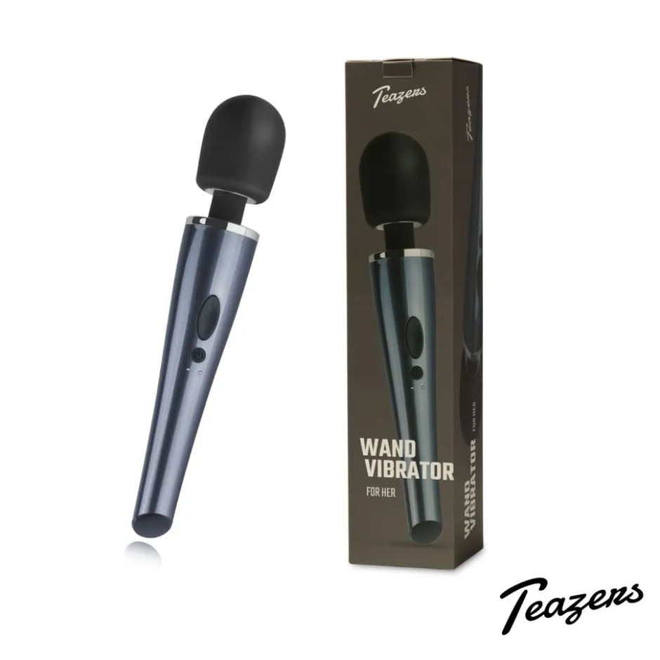 Black Lightning Wand Vibrator|Teazers