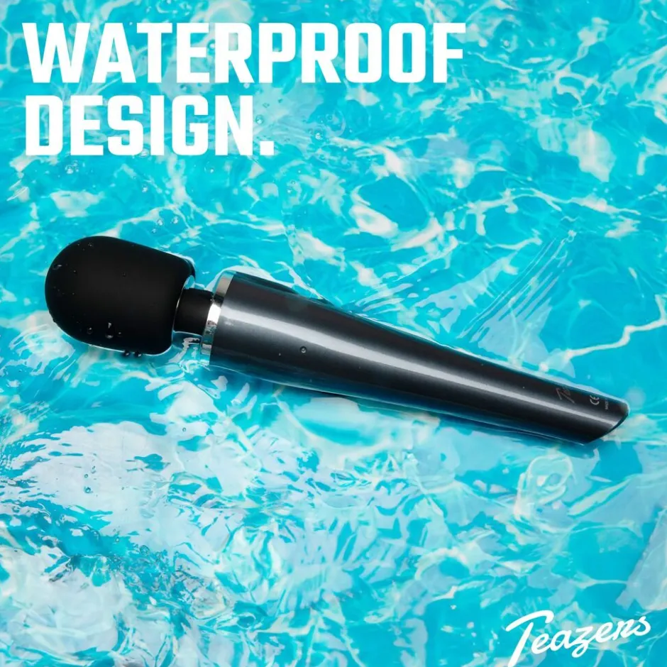 Black Lightning Wand Vibrator|Teazers