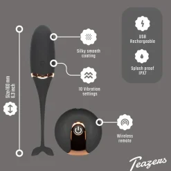Teazers Luxe Vibrerend Ei Met Afstandsbediening< Seksspeeltjes