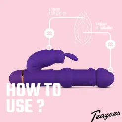 Teazers Siliconen Rabbit Vibrator< Seksspeeltjes