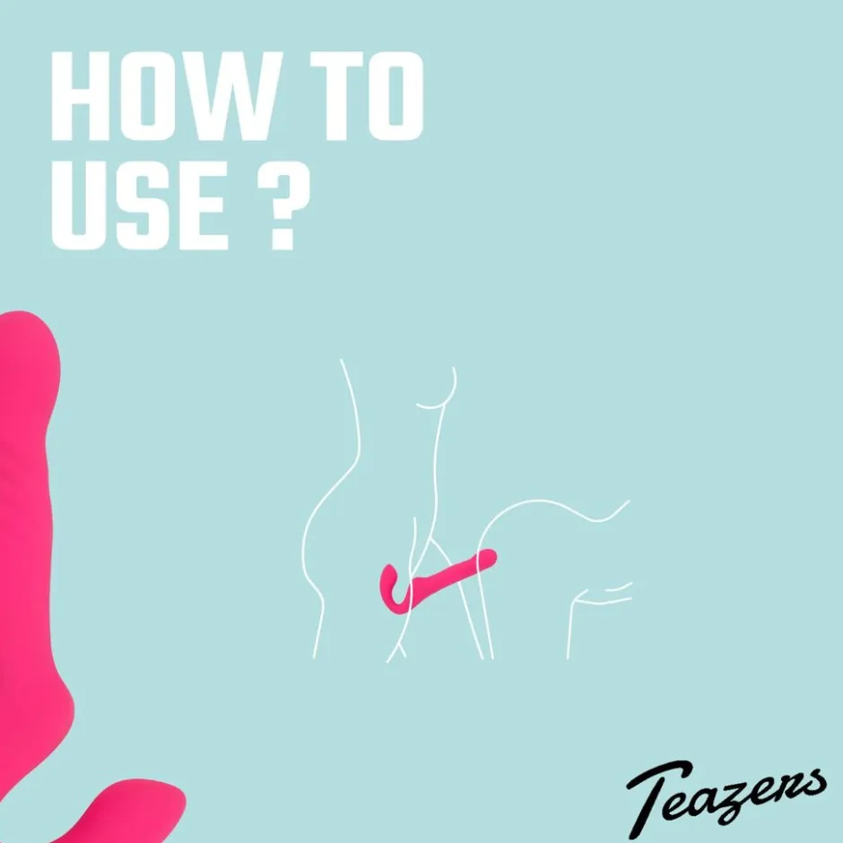 Teazers Strapless Strap On Vibrator< Seksspeeltjes