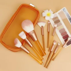 Technique PRO Translucent Perfection make-up kwastenset - 9 make-up kwasten met zakje (ORANJE)< Make-Up Kwasten