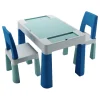 Teggi Turquoise/Navy/Grey Multifun 3-in-1 Tafel met Twee Stoeltjes| Clearance