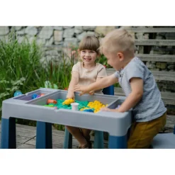 Teggi Turquoise/Navy/Grey Multifun 3-in-1 Tafel met Twee Stoeltjes| Clearance