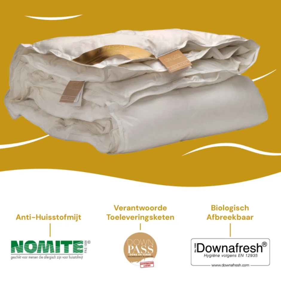 100% Ganzendonzen 4-Seizoenen Dekbed|Ten Cate Hot