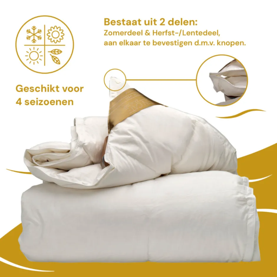 Ten Cate 100% Ganzendonzen 4-Seizoenen Dekbed< Slapen