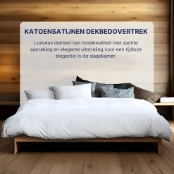 100% Katoensatijnen Tweepersoons Dekbedovertrek|Ten Cate Hot