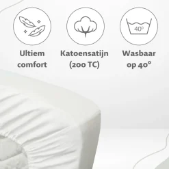 100% Katoensatijnen Hoeslaken|Ten Cate Discount