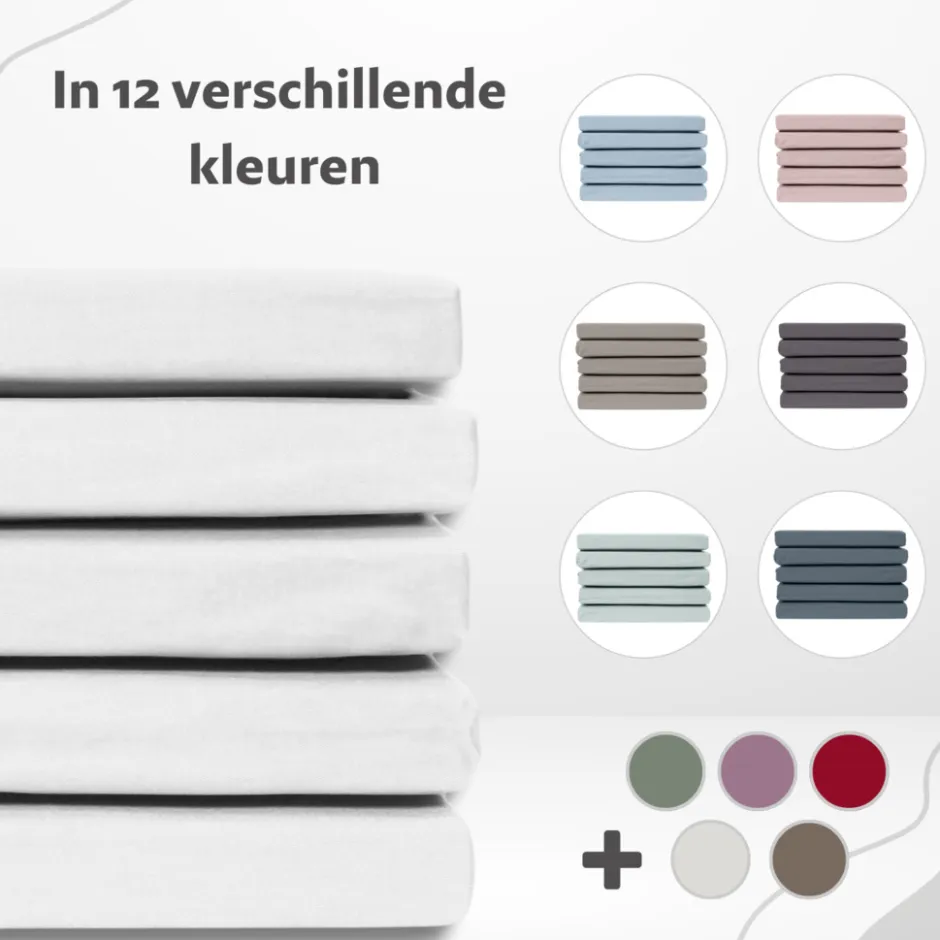 100% Katoensatijnen Hoeslaken|Ten Cate New