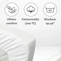 Ten Cate 100% Katoensatijnen Hoeslaken< Slapen