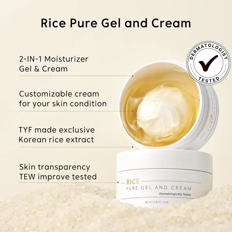 Rice Pure Gel and Cream|THANK YOU FARMER Hot