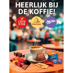 Toblerone Mini's Melk, Puur en Wit Chocolade< Chocolade