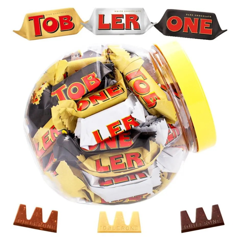 Tiny chocolademix: melkchocolade, pure chocolade en witte chocolade|Toblerone Best