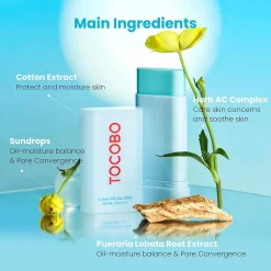 Cotton Soft Sun Stick SPF50+ PA++++|TOCOBO