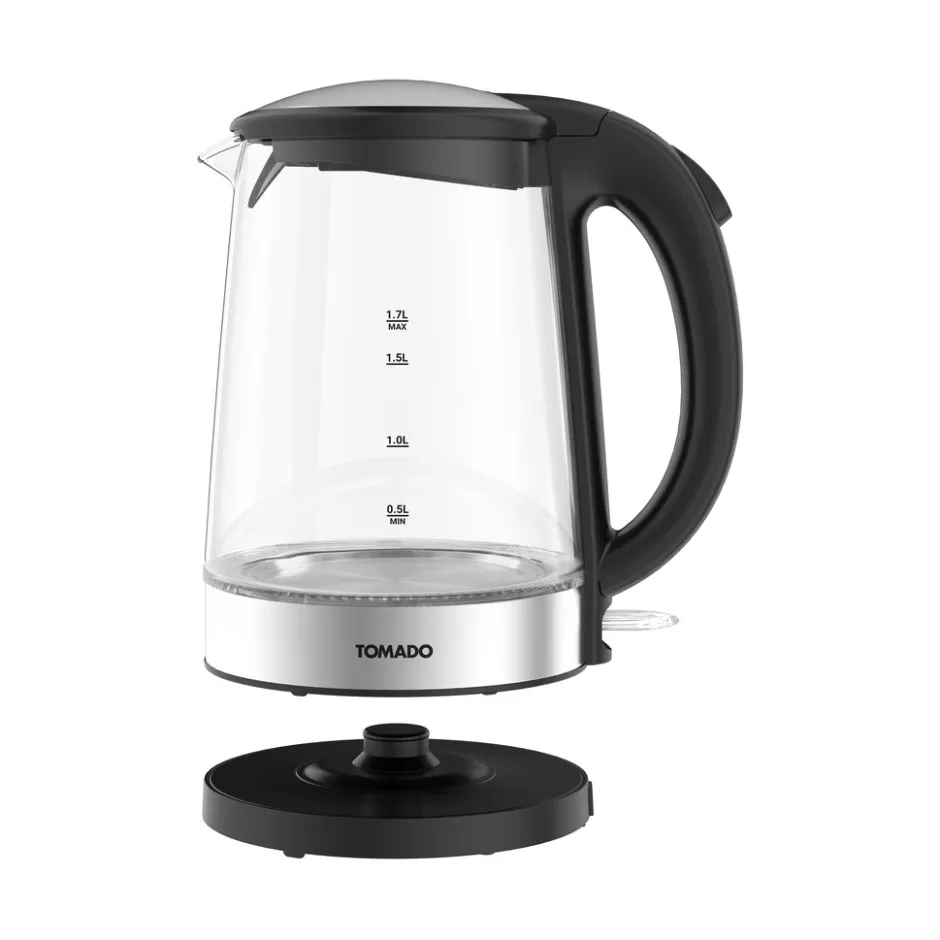 TWK1706G 1,7 liter Glazen waterkoker|Tomado