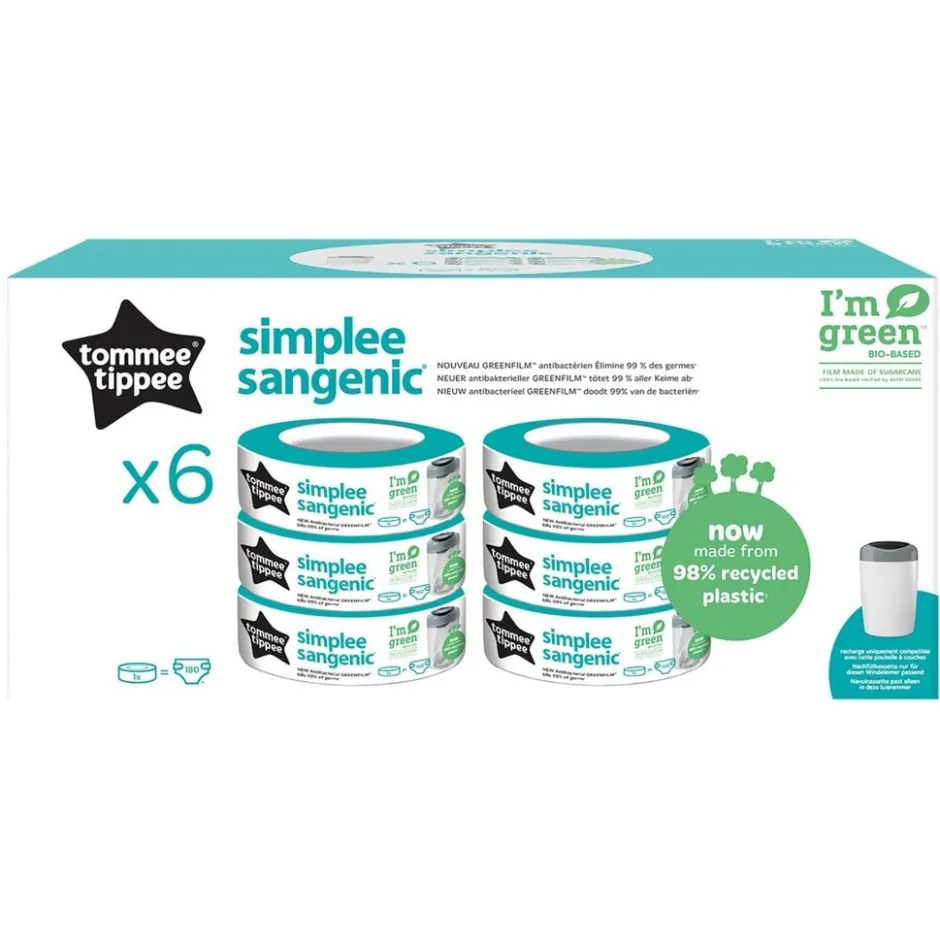 Simplee Sangenic Luieremmer Cassettes|Tommee Tippee New