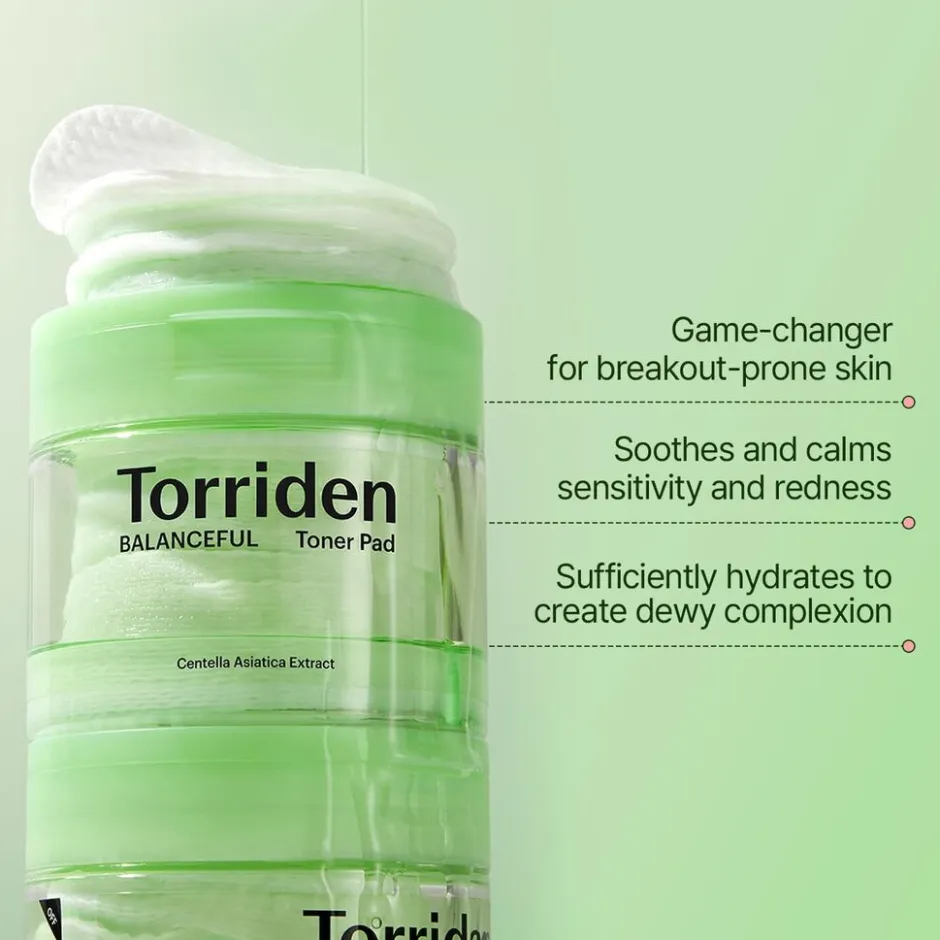 TORRIDEN BALANCEFUL Cica Toner Pad< Korean Skincare|Gezichtsreiniging
