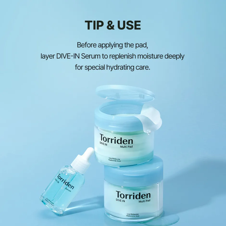 TORRIDEN DIVE-IN Low Molecular Hyaluronic Acid Multi Pad< Gezichtsmaskers