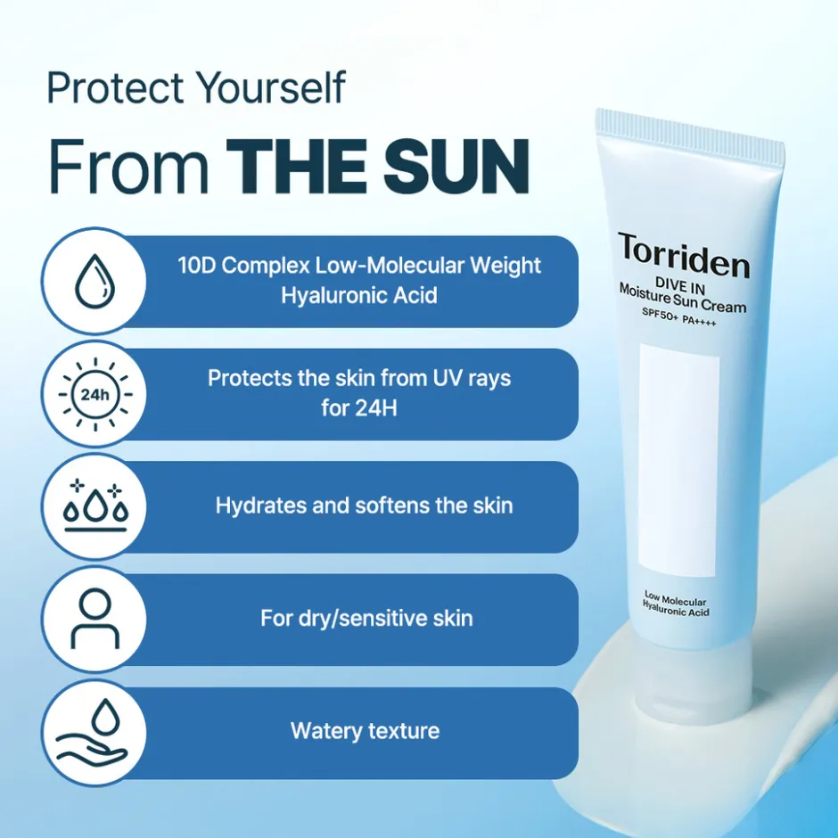 TORRIDEN DIVE-IN Watery Moisture Sun Cream< Zonnebrand|Korean Skincare