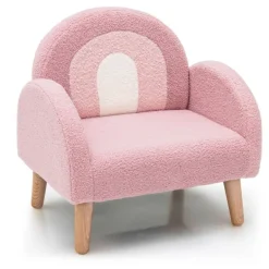 Trendmix Kinder Fauteuil Teddy Stof Regenboog Lounge Stoel< Kinderkameraccessoires