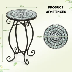 Trendmix Mozaïek Bijzettafel Keramiek voor Binnen en Buiten| Sale