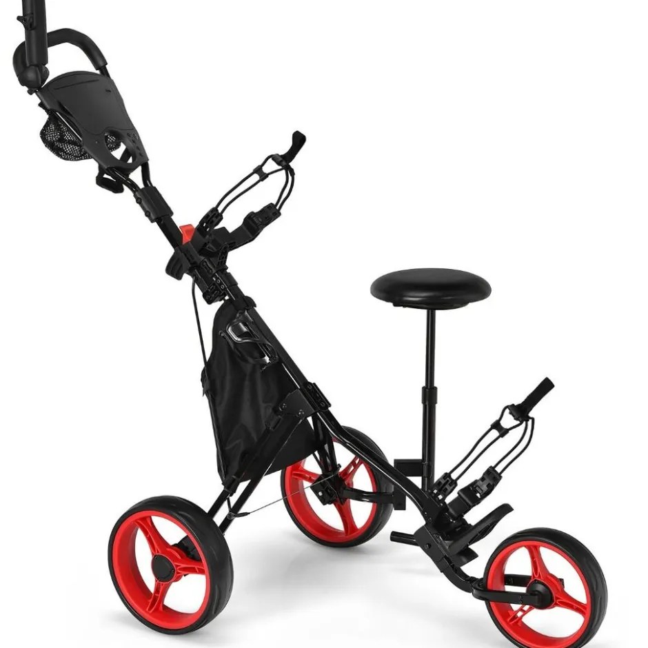 Trendmix Verstelbare Lichtgewicht Golf trolley Met 3 Wielen< Buiten En Vrije Tijd