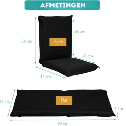 Trendmix Vloerstoel Meditatiestoel Met 6-Traps Verstelbare Rugleuning| Sale
