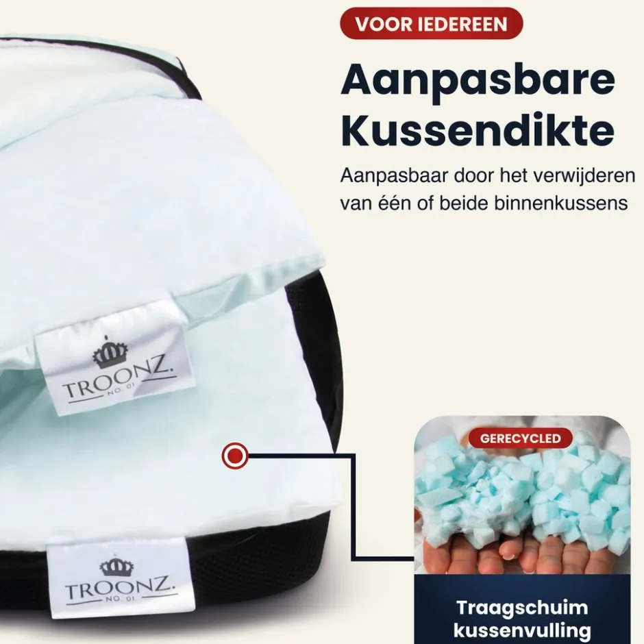 Troonz Buikslaap Hoofdkussen Plus One| Online