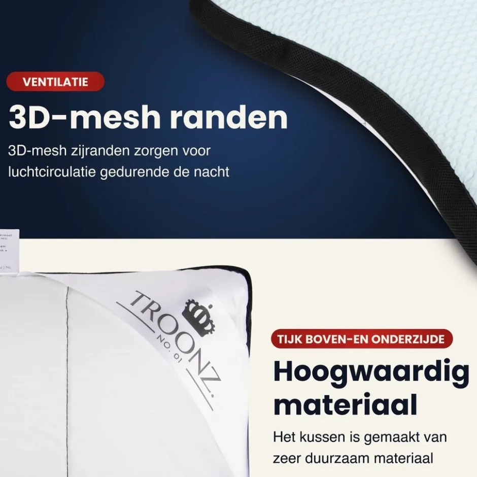 Troonz Buikslaap Hoofdkussen Plus One| Online