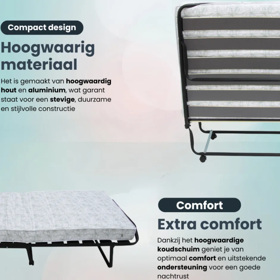 Opklapbed Morena Inclusief Hoofdkussen|Troonz Clearance
