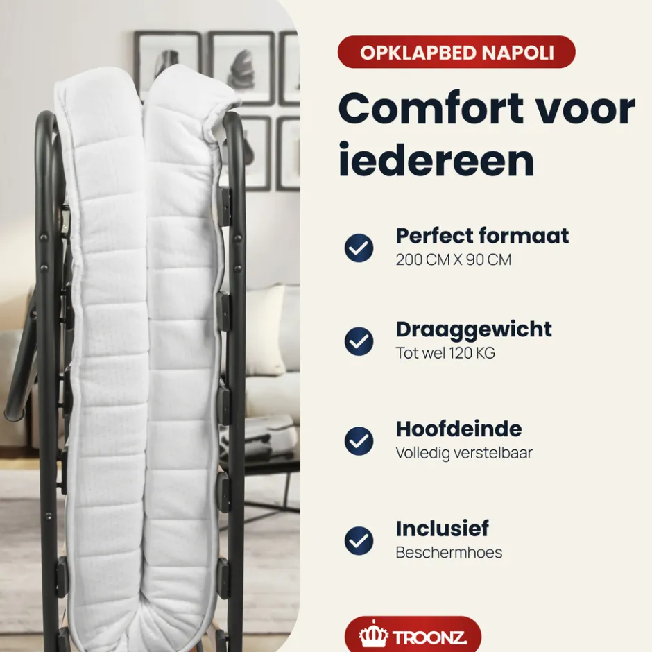 Troonz Opklapbed Napoli< Slapen