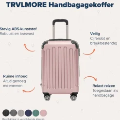 TRVLMORE Handbagage Koffer< Buiten En Vrije Tijd