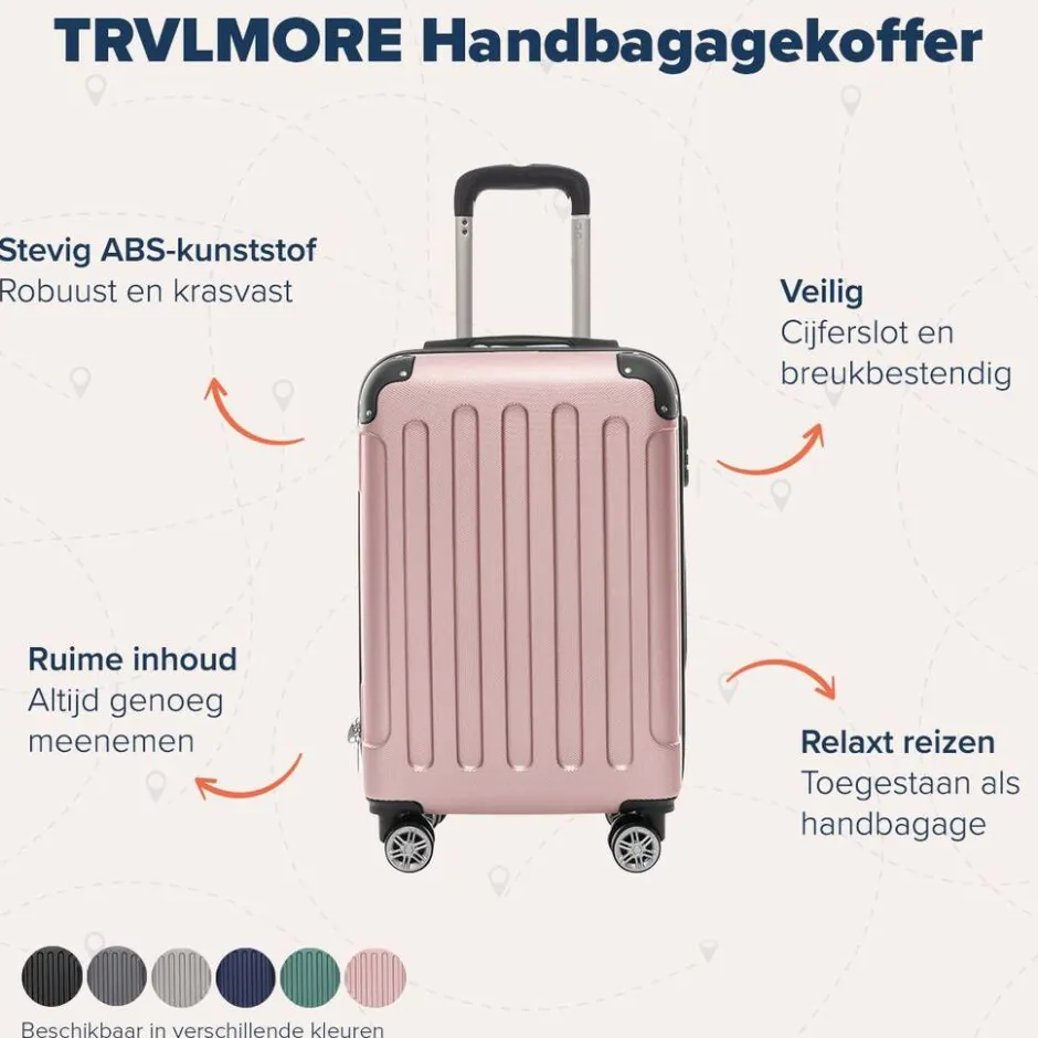 TRVLMORE Handbagage Koffer< Buiten En Vrije Tijd