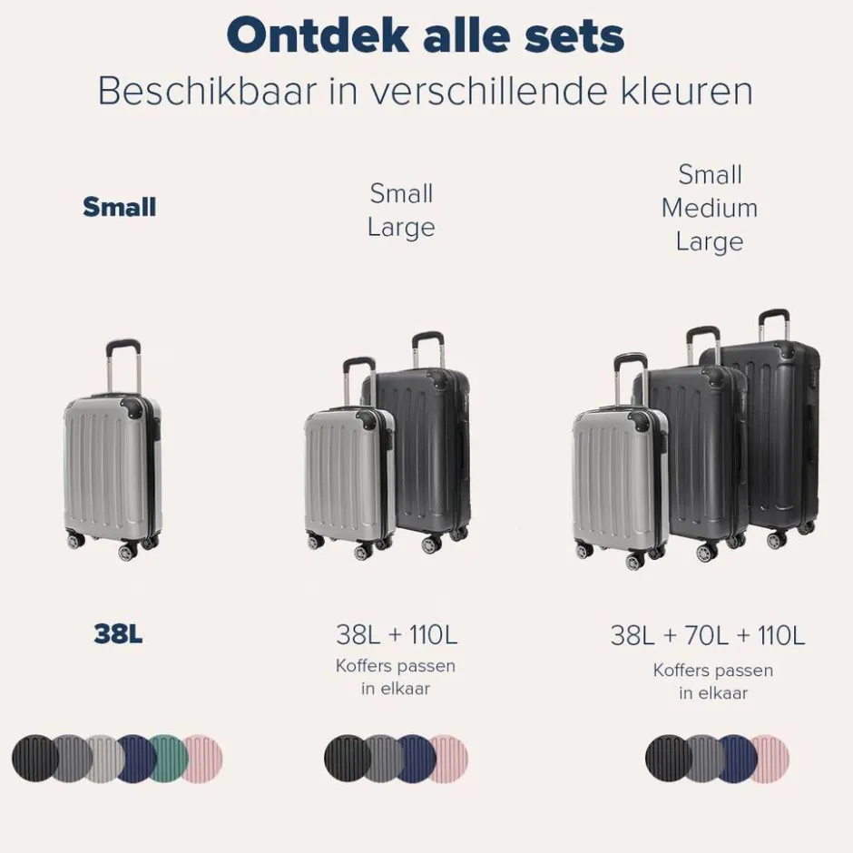 TRVLMORE Handbagage Koffer< Buiten En Vrije Tijd