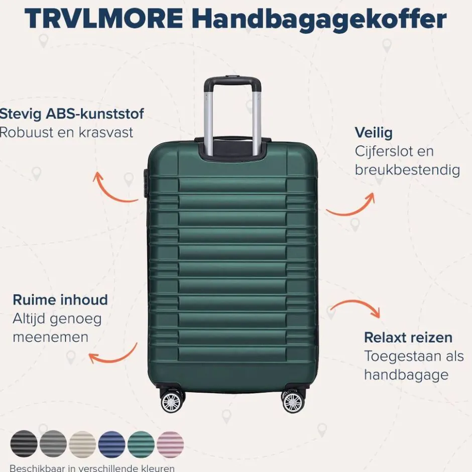 TRVLMORE Handbagage Koffer< Buiten En Vrije Tijd