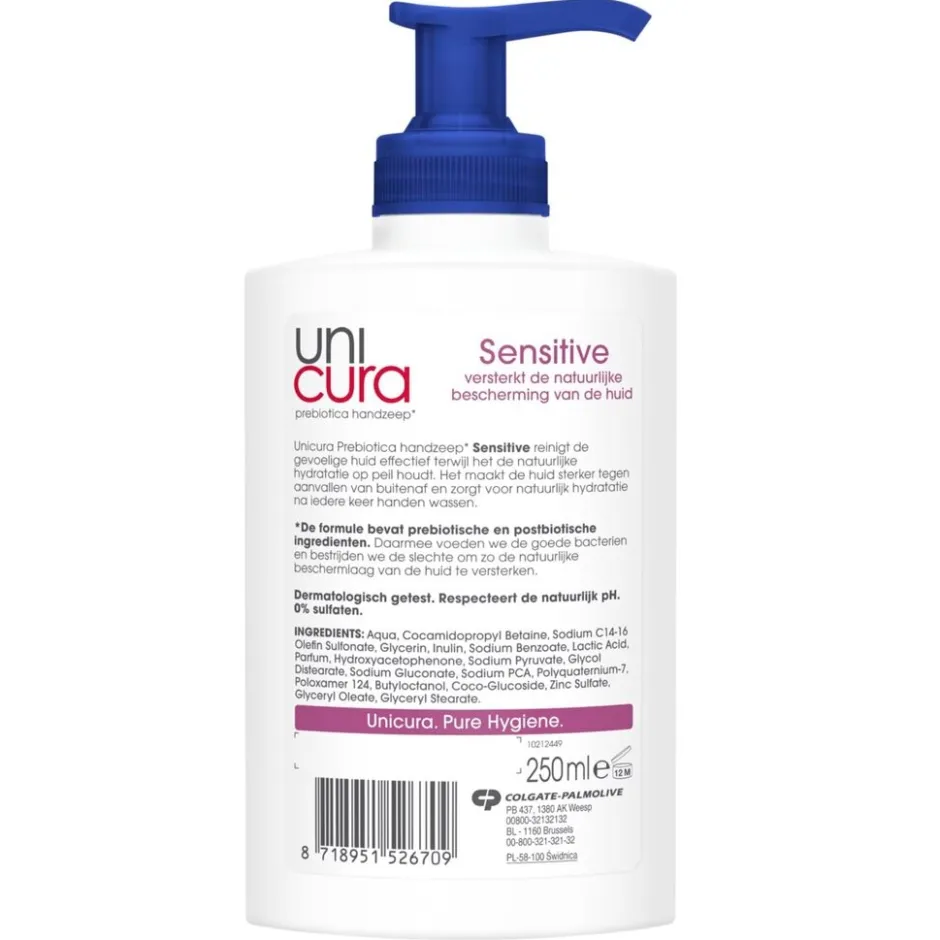 Unicura Prebiotica Sensitive Handzeep< Handzeep