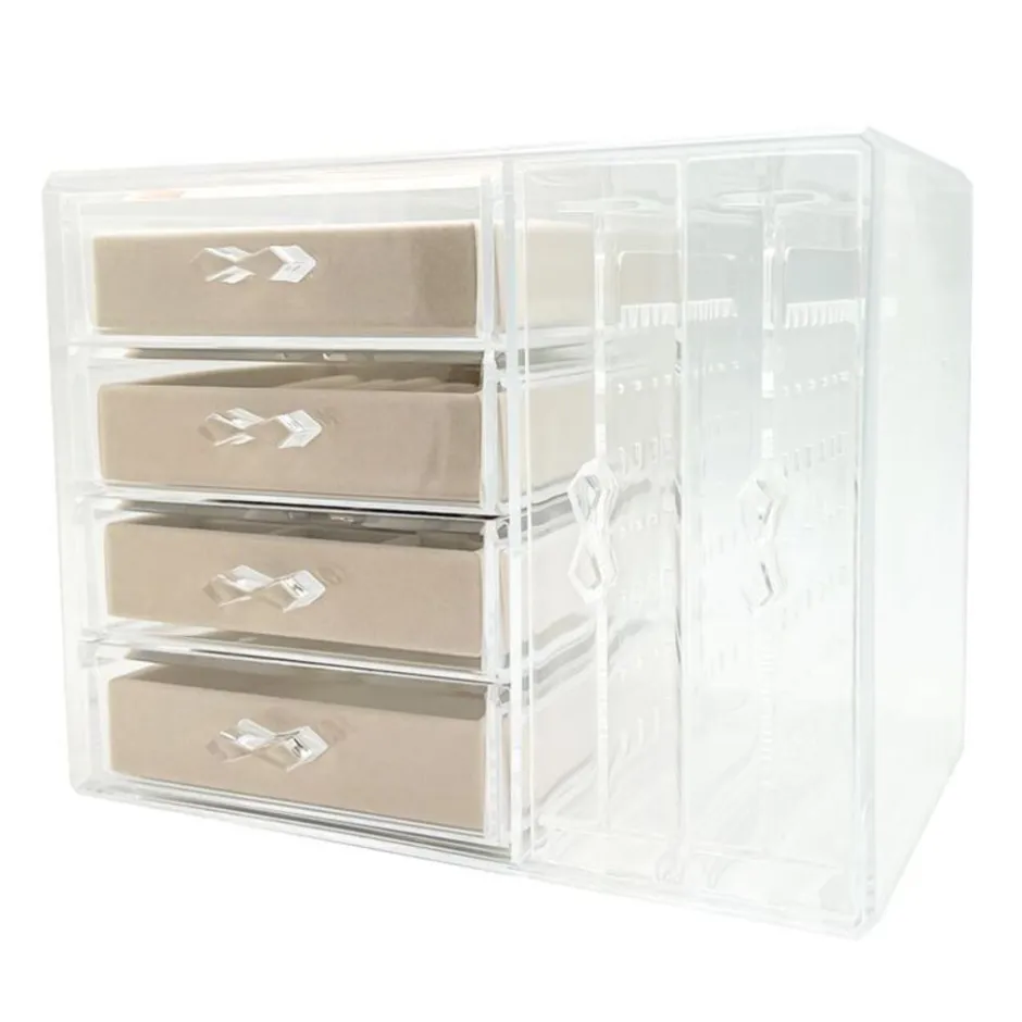 UNIQ Acryl Organizer voor Sieraden met 4 Laden, SF1142< Sieraden En Bijoux