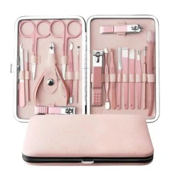 UNIQ 18‑in‑1 Manicure & Grooming Set – Complete Nagel-, Haar- en Huidverzorging - Roségoud| Hot