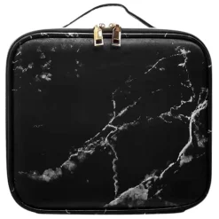 UNIQ Make-up Reistas - Toilettas / Cosmetische tas voor al je make-up - Zwart Marmer| Hot