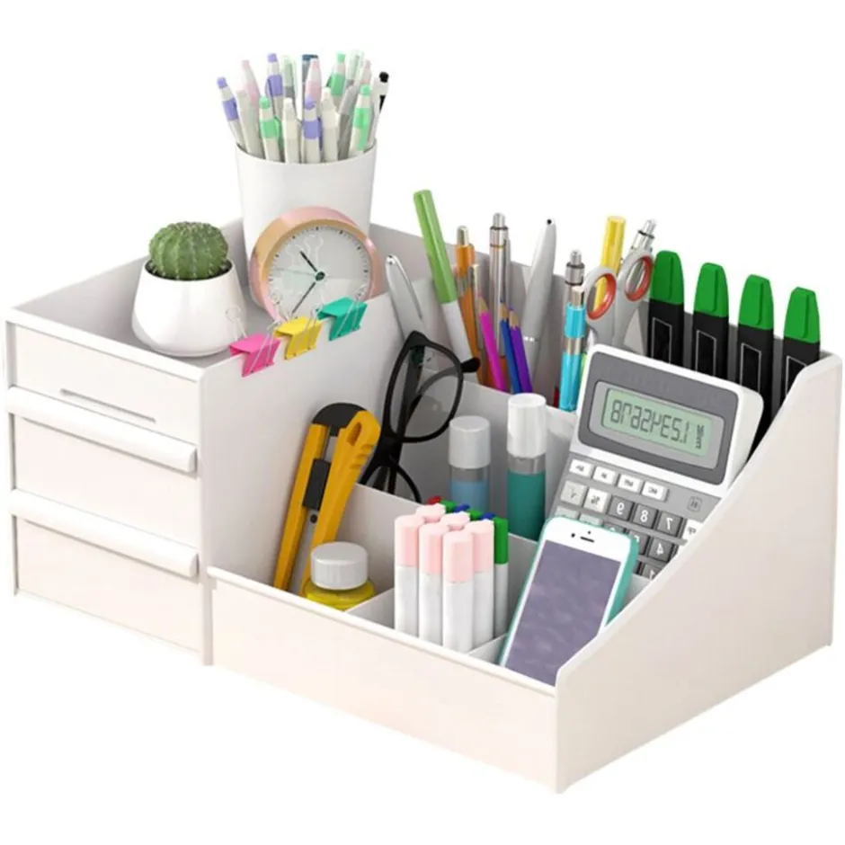 UNIQ Multifunctionele XL Organizer P110‑XL – Witte Make‑up & Accessoire Opberger| New