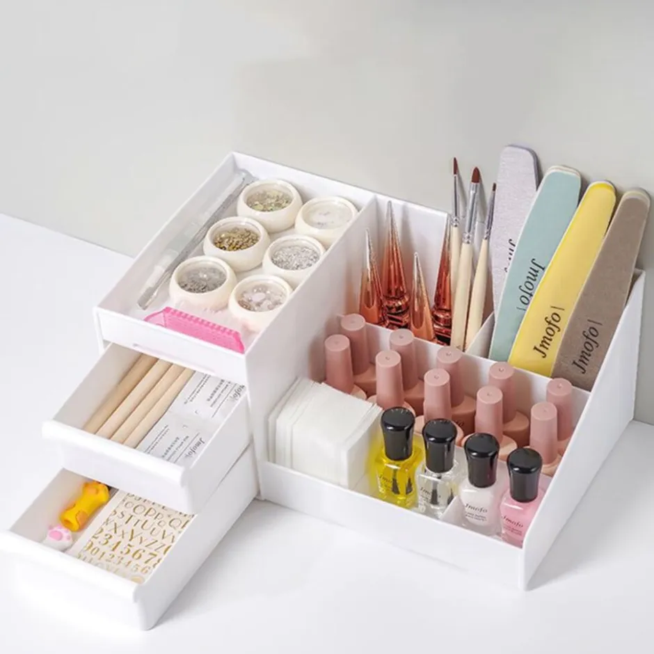 UNIQ Multifunctionele XL Organizer P110‑XL – Witte Make‑up & Accessoire Opberger| New