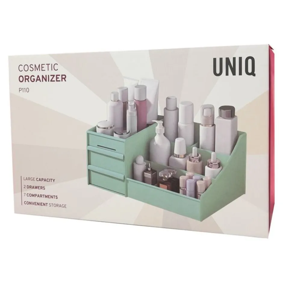 UNIQ Make‑up & Sieraden Organizer – 2 Laden, Mintgroen< Sieraden En Bijoux|Make-Up Organizers