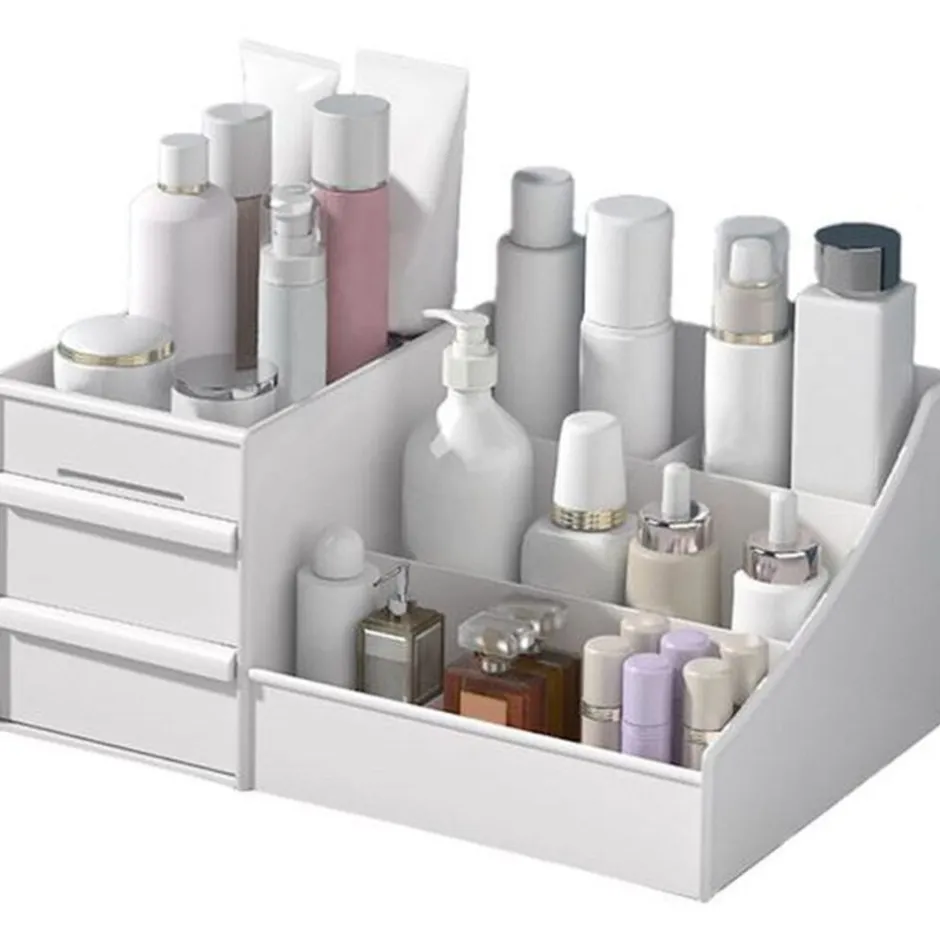 UNIQ Make‑up & Sieraden Organizer – 2 Laden, Wit - P110< Sieraden En Bijoux|Make-Up Organizers