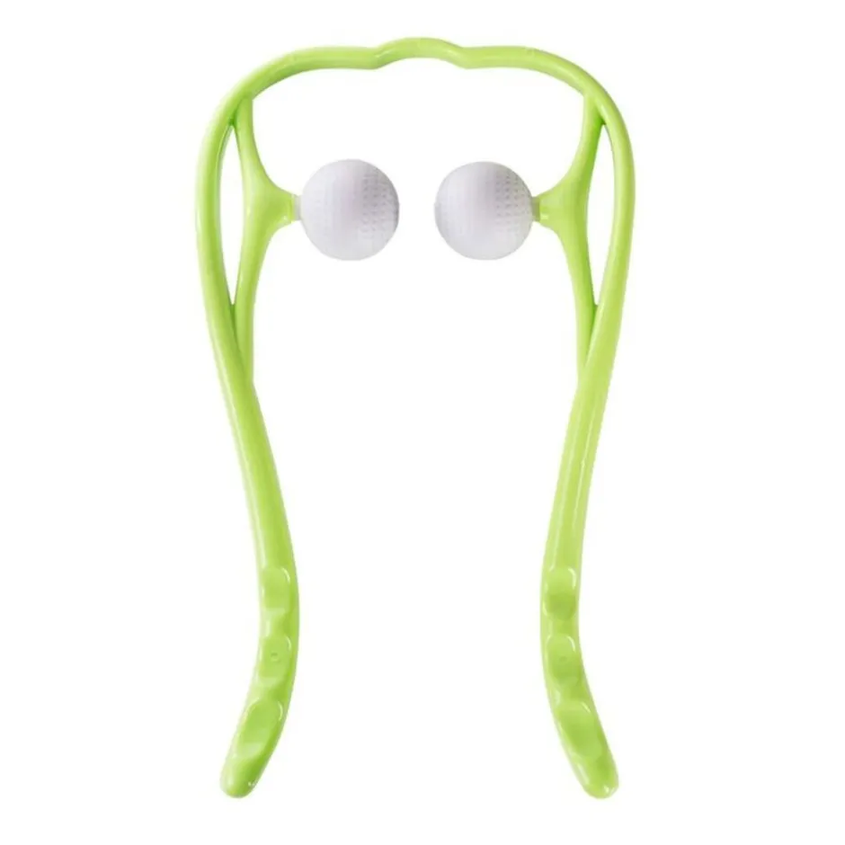 UNIQ Nek‑ & Schoudermassager – Handmatige Triggerpoint Roller, Verstelbaar, Groen| Online