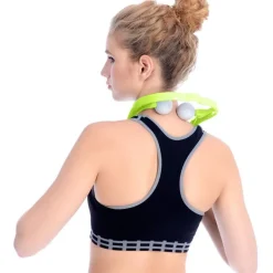 UNIQ Nek‑ & Schoudermassager – Handmatige Triggerpoint Roller, Verstelbaar, Groen| Online