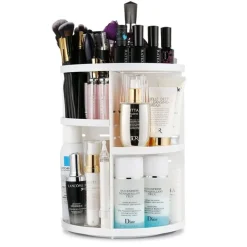 UNIQ 360° Roterende Make‑up Organizer - Wit| Clearance